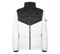 Plein Sport, Homme, Vestes, Blanc, Taille: L Nylon Puffer Jacket