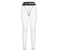 Plein Sport - Leggings de jogging - Femme - Sport - Blanc - Taille: 44 FR
