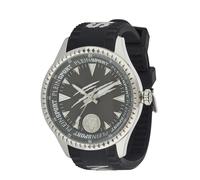 Plein Sport Montre à affichage analogique 'LINEMAN' noir / argent, Taille One Size