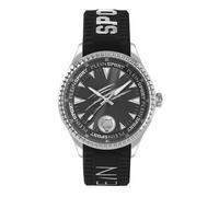 Plein Sport Montre à affichage analogique 'LINEMAN' noir / argent, Taille One Size