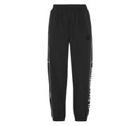 Plein Sport - Pantalon de jogging ample en nylon avec passepoil Scratch - Femme - Pantalons - Noir - Taille: 40 FR