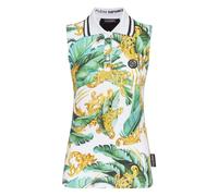 Plein Sport - Polo sans manches à imprimé Scratch - Femme - Sport - Multicolore - Taille: 36 FR