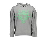 Plein Sport - Sweat à Capuche Gris Manches Longues Imprimé Contrasté - Homme - Sport - Gris - Taille: 2XL