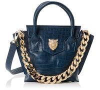 PLEIN SPORT Small Tote Devon Cocco, Handbag Unisex, Blue