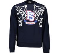 Plein Sport Sweat-shirt contraste avec impression et logo Navy : Taille - M Taille : M