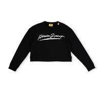 Plein Sport Sweatshirt Col Rond Manches Longues Noir Logo C-Neck, Taille L