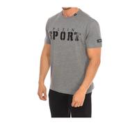Plein Sport - T-shirt à manches courtes avec impression Claw - Homme - Sport - Gris - Taille: S