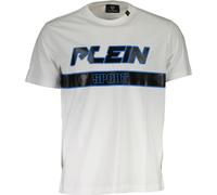 PLEIN SPORT T-shirt blanc à manches courtes POUR HOMMES : Couleur - Blanc, Taille - S Taille : S Couleur : Blanc