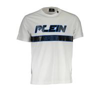 Plein Sport, Homme, Tops, Blanc, Taille: M Logo Print Short Sleeve T-Shirt