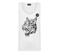 Plein Sport - Tank Top Tiger - Homme - Sport - Blanc - Taille: 3XL