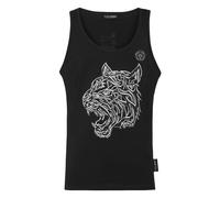 Plein Sport - Tank Top Tiger - Homme - Tops - Noir - Taille: 2XL