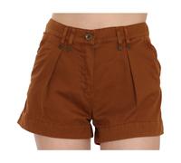 Plein Sud - Mid Waist Mini Short - Femme - Shorts - Brun - Taille: 34 FR