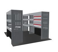 PLEINE CONFIGURATION - 3 MODULES ÉTAGÈRES ET TIROIRS EXPERT 2016- PEUGEOT - GAUCHE ET DROITE - RHINO PRODUCTS - MR035-DSEX16