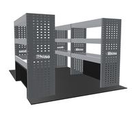 PLEINE CONFIGURATION - 3 MODULES ÉTAGÈRES EXPERT 2016- PEUGEOT - GAUCHE ET DROITE - RHINO PROCUCTS - MR035EX16