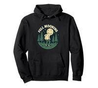 Pleine Lune Jeu de Mots drôle Blague Lune Humour Nature extérieur Sweat à Capuche