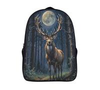 pleine lune sac à dos de grande capacité grande capacité cool imperméable école sacs lulin sacs dos imprimé 3d 2 compartiment-16,12 ans et plus filles et garçons pour les voyages les affaires