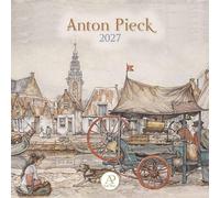 Plenty Gifts Calendrier 2027 - Calendrier mural Anton Pieck - Calendrier mensuel - 16 mois - 30 x 30 cm