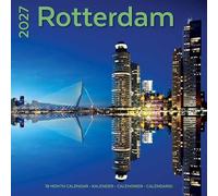 Plenty Gifts Calendrier 2027 - Calendrier mural Rotterdam - Calendrier mensuel - 16 mois - 30 x 30 cm