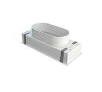 Plénum de soufflage Baillindustrie - PLSABS400X200 - Grille de soufflage ABS 400x200mm