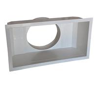 Plénum grille de soufflage ABS 400x200mm Réf PLSABS400X200