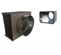 Plenum pour grilles isolé 300x100 raccord DN 80
