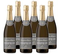 PLESSIS DUVAL - AOP Crémant de Loire - Vin Blanc Effervescent - Lot de 6 bouteilles x 75 cl