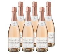 PLESSIS DUVAL - AOP Crémant de Loire - Vin Rosé Effervescent - Lot de 6 bouteilles x 75 cl