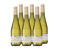 Plessis Duval Vin Blanc AOP Muscadet Sevre et Maine sur Lie - Lot de 6 bouteilles x 75 cl