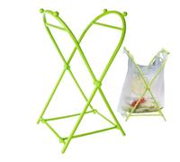 Plestic Support de sac poubelle - 20 x 20 x 35 cm - Grande capacité | Réutilisable - Organiseur de déchets pour cuisine, salle de bain, camping, pique-niques, camping-cars et également pour les lieux