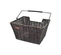 Pletscher Easy-Fix Panier à provisions en rotin pour vélo Marron foncé 330 x 250 x 220 mm