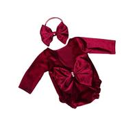 Pleuche Baby Photography Costume BBAY RAIPER AVEC BANQUE BANDE ÉLÉGANT NOUVELLES ÉLÉGANTES Vêtements Confortables Pour Les Nouveau-nés Girls Baby Photography Accessoires