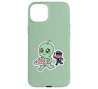 Pleurer Alien Pizza Thief Police Chase Coque pour iPhone 15 Plus