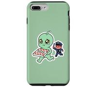 Pleurer Alien Pizza Thief Police Chase Coque pour iPhone 7 Plus/8 Plus