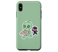 Pleurer Alien Pizza Thief Police Chase Coque pour iPhone XS Max