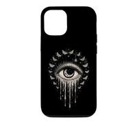 Pleurer Eye Moon Moths Spider Céleste Gothique Occulte Cadeaux Coque pour iPhone 12/12 Pro