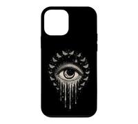 Pleurer Eye Moon Moths Spider Céleste Gothique Occulte Cadeaux Coque pour iPhone 12 Mini