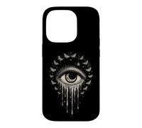 Pleurer Eye Moon Moths Spider Céleste Gothique Occulte Cadeaux Coque pour iPhone 14 Pro