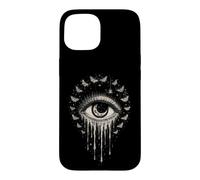 Pleurer Eye Moon Moths Spider Céleste Gothique Occulte Cadeaux Coque pour iPhone 15