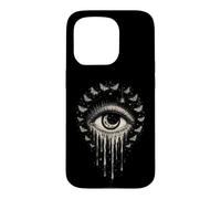 Pleurer Eye Moon Moths Spider Céleste Gothique Occulte Cadeaux Coque pour iPhone 15 Pro