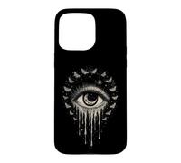 Pleurer Eye Moon Moths Spider Céleste Gothique Occulte Cadeaux Coque pour iPhone 15 Pro Max
