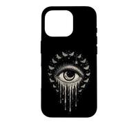 Pleurer Eye Moon Moths Spider Céleste Gothique Occulte Cadeaux Coque pour iPhone 16 Pro