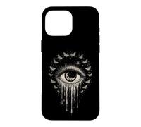 Pleurer Eye Moon Moths Spider Céleste Gothique Occulte Cadeaux Coque pour iPhone 16 Pro Max
