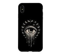 Pleurer Eye Moon Moths Spider Céleste Gothique Occulte Cadeaux Coque pour iPhone XS Max