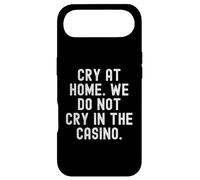 pleurez à la Maison, on ne pleure Pas au Casino Bold Coque pour iPhone Air