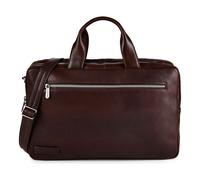 Plevier Jimmy Attaché-case Cuir véritable 31 cm Compartiment ordinateur brun