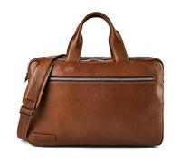 Plevier Jimmy Attaché-case Cuir véritable 31 cm Compartiment ordinateur brun