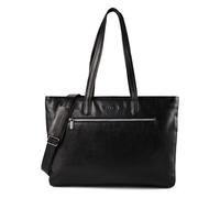 Plevier Power Sac de shopper Cuir véritable 43.5 cm Compartiment ordinateur noir