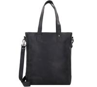 Plevier Retro Jackson Sac de shopper Cuir véritable 31 cm Compartiment ordinateur noir