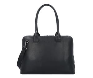 Plevier Structure Canton Sac à bandoulière Cuir 44 cm Compartiment pour ordinateur portable noir