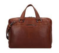 Plevier Vintage Bill Porte-documents Cuir 40 cm Compartiment pour ordinateur portable brun